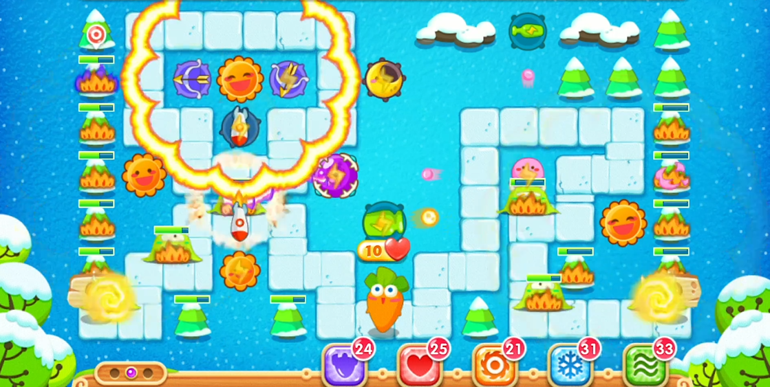 保卫萝卜2第90关怎么过