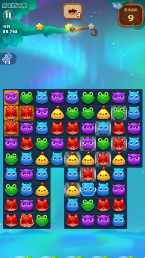 开心消消乐4356关怎么过