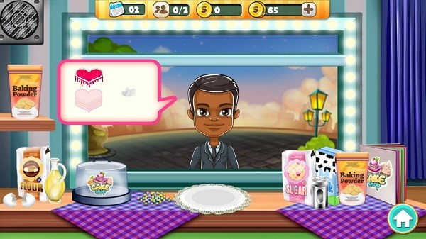 模拟蛋糕店内置菜单