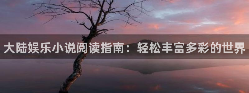 美狮贵宾会账号注册入口：大陆娱乐小说阅读指南：轻松丰富多彩的世界
