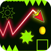 波浪冲刺几何箭头